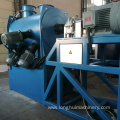 Horizontal plough type dry cleaning powder mixer